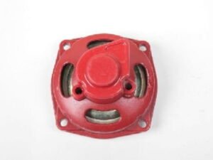 001210 CAMPANA ROSSA COMPLETA DI PIGNONE e copripignone 7 DENTI per minimoto hobbit