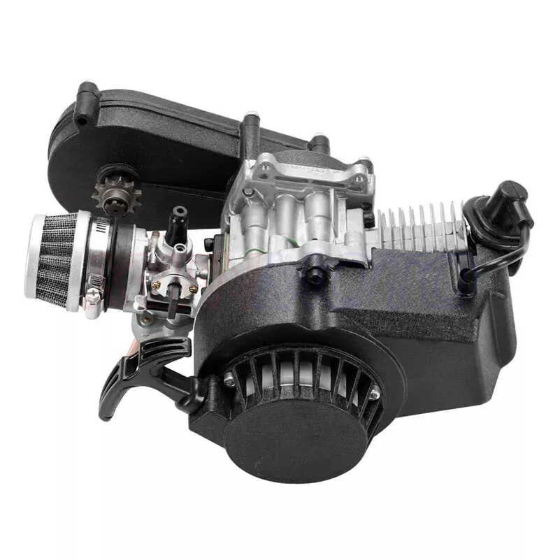 Motore Completo 49cc 2 Tempi Raffreddato ad Aria per Minimoto Minicross Miniquad - immagine 2