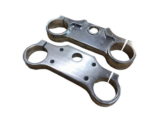 PIASTRA SUPERIORE e INFERIORE STERZO Forcella Minicross NRG Idraulica Replica Morini 49cc