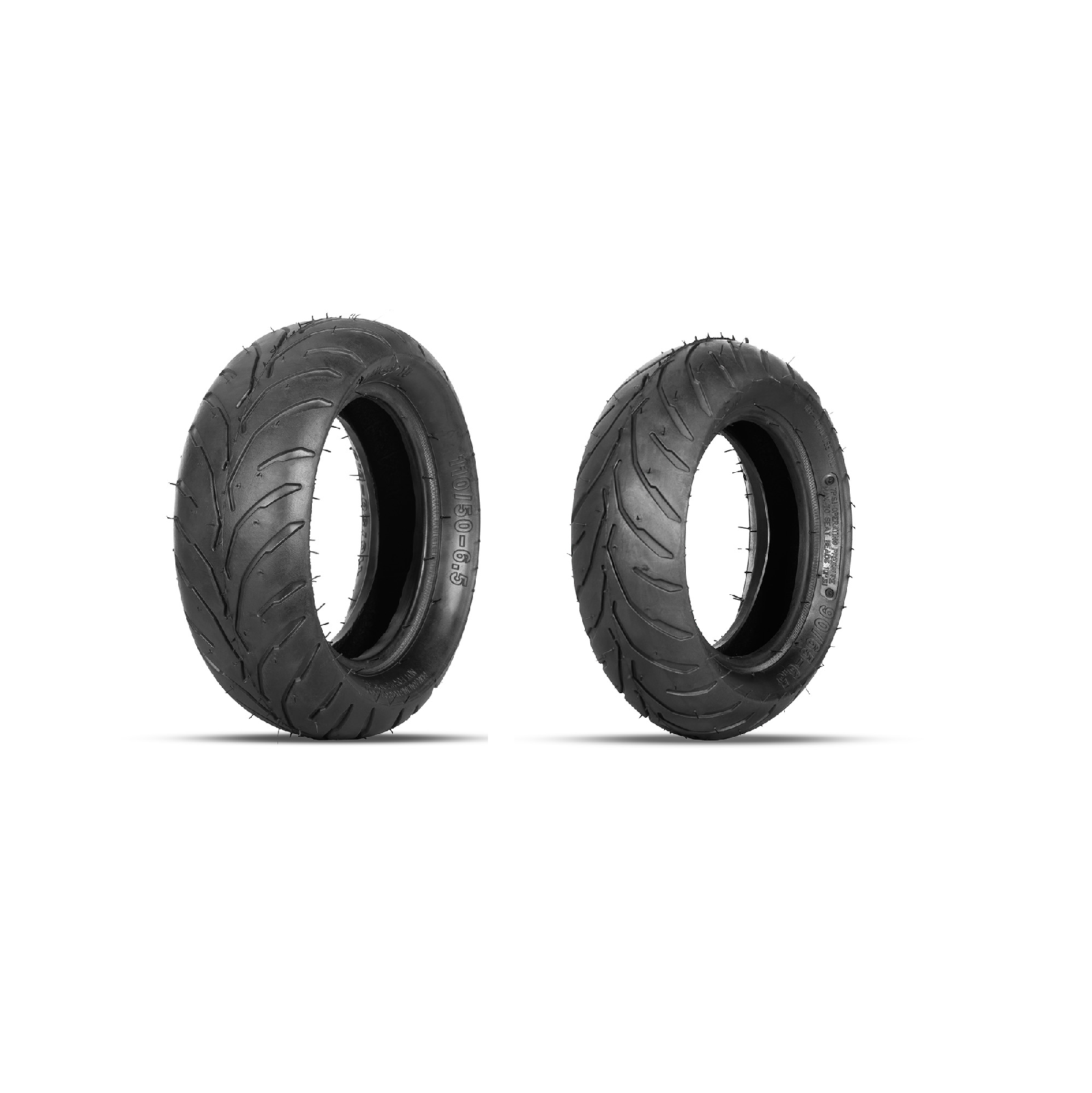 Set 2 Pneumatici Minimoto 90x65-6.5 + 110/50-6.5 – Gomme Copertoni per Minimoto 49cc