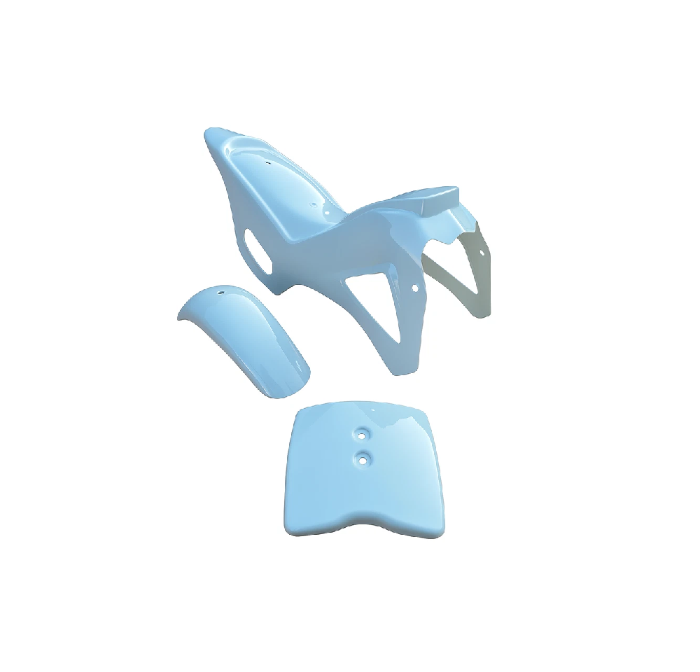 Carena Minicross DS 67 – Kit Plastiche Carenatura Minimoto Cross Completa BIANCA Universale