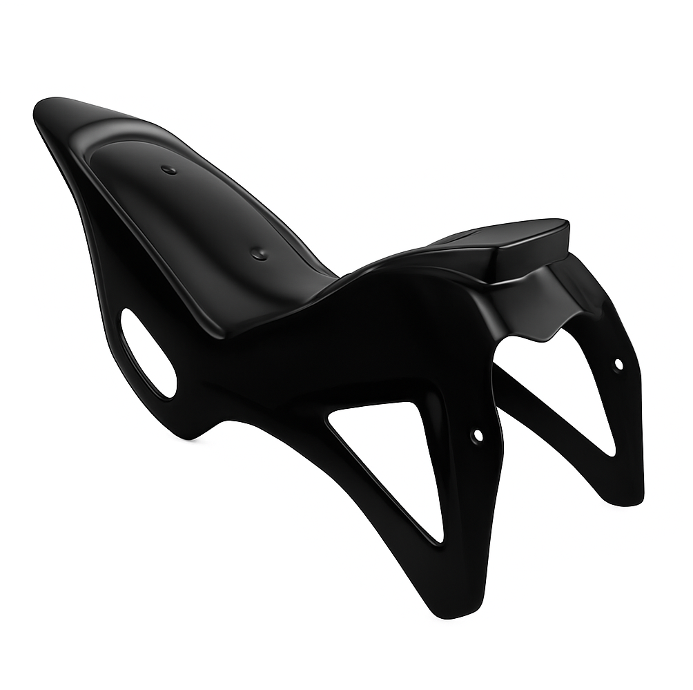 Carena Minicross DS 67 – Kit Plastiche Carenatura Minimoto Cross Completa NERA Universale - immagine 2