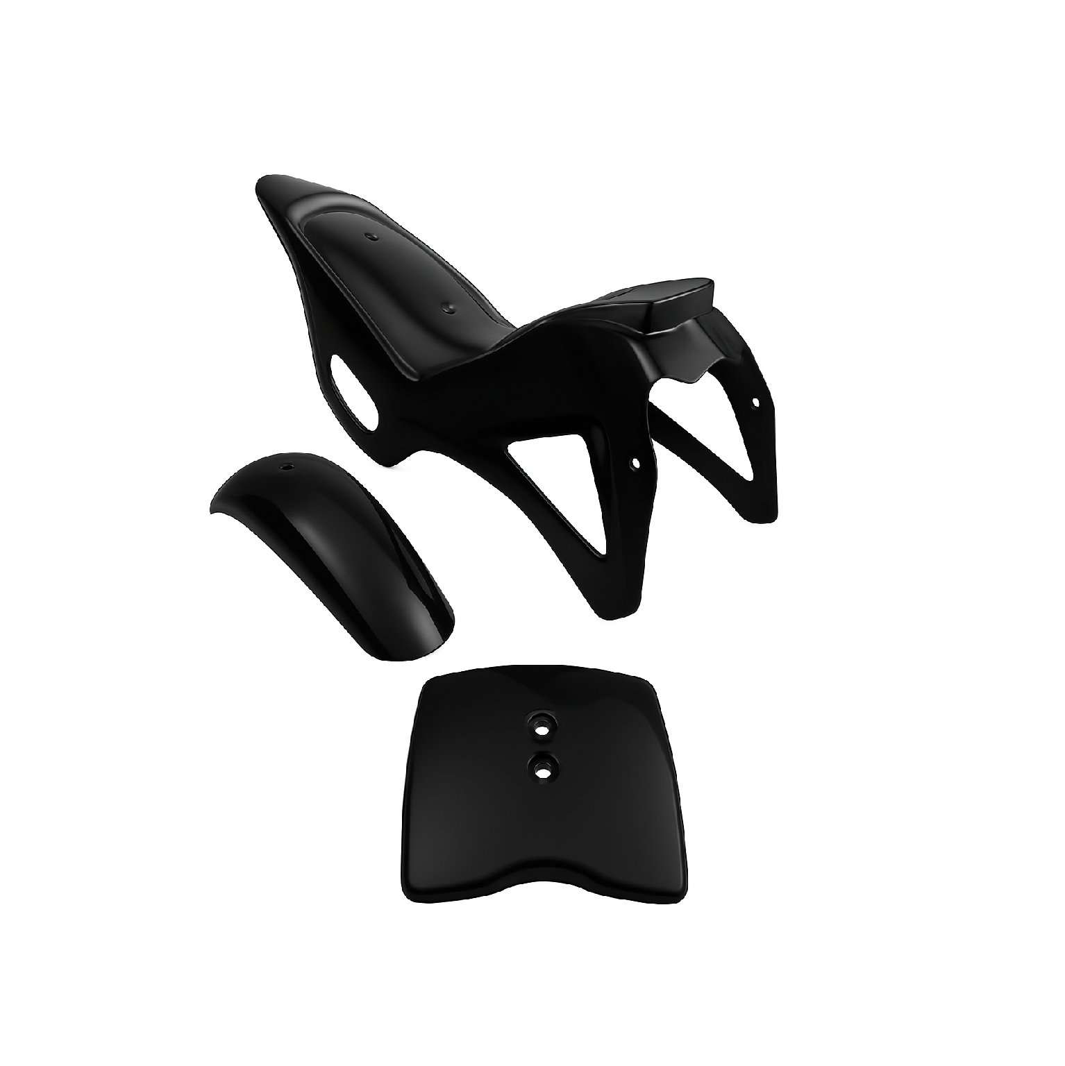 Carena Minicross DS 67 – Kit Plastiche Carenatura Minimoto Cross Completa NERA Universale